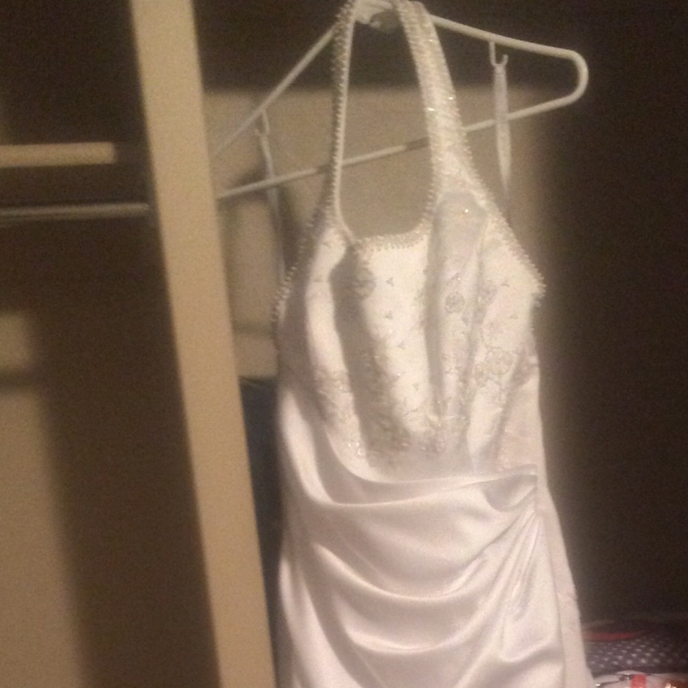 Size 10 Alfred Angelo Halter Top Wedding Dress